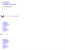 Tablet Screenshot of perfectionistenglish.com